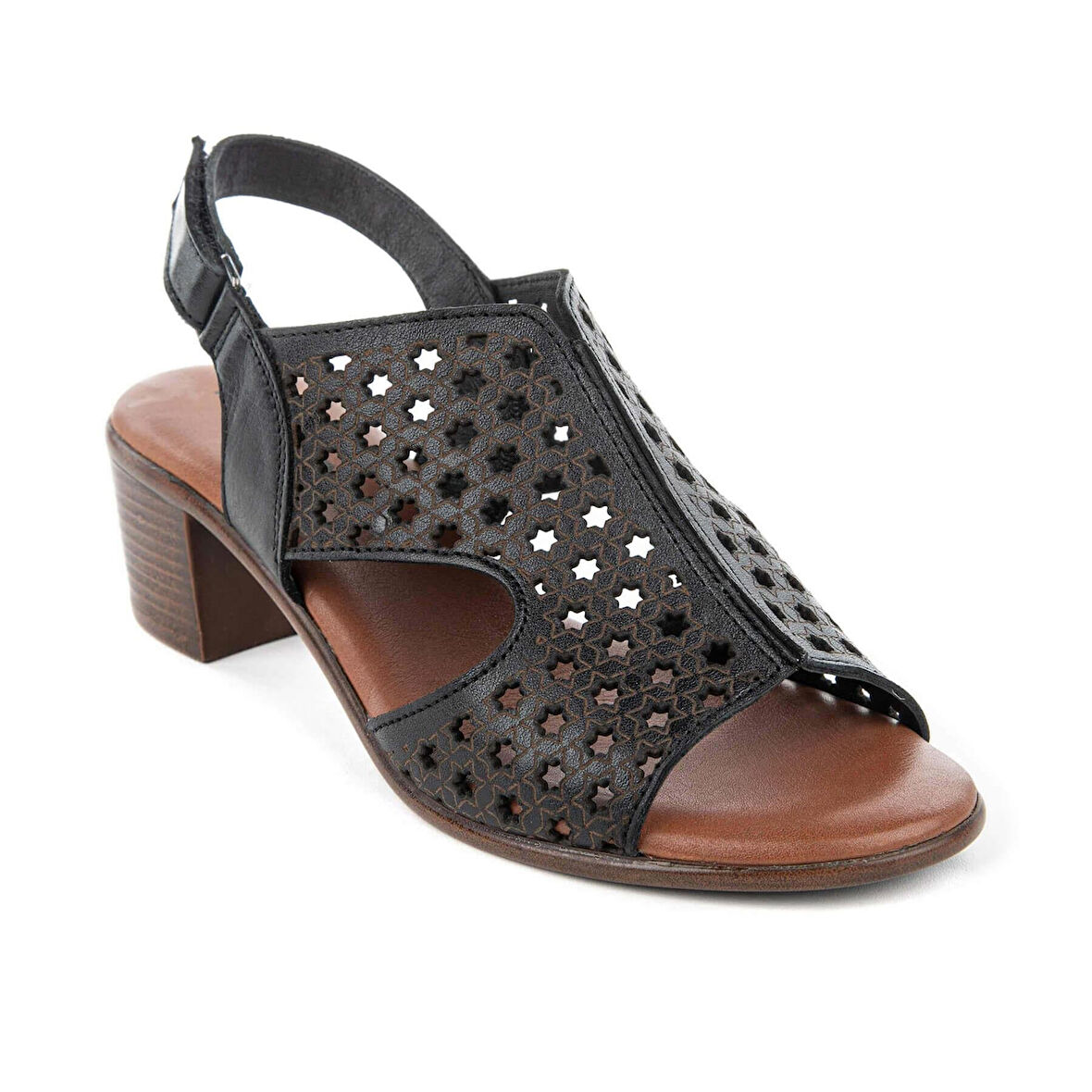 Hush Puppies Fito 624216 Hakiki Deri Kadın Sandalet Siyah