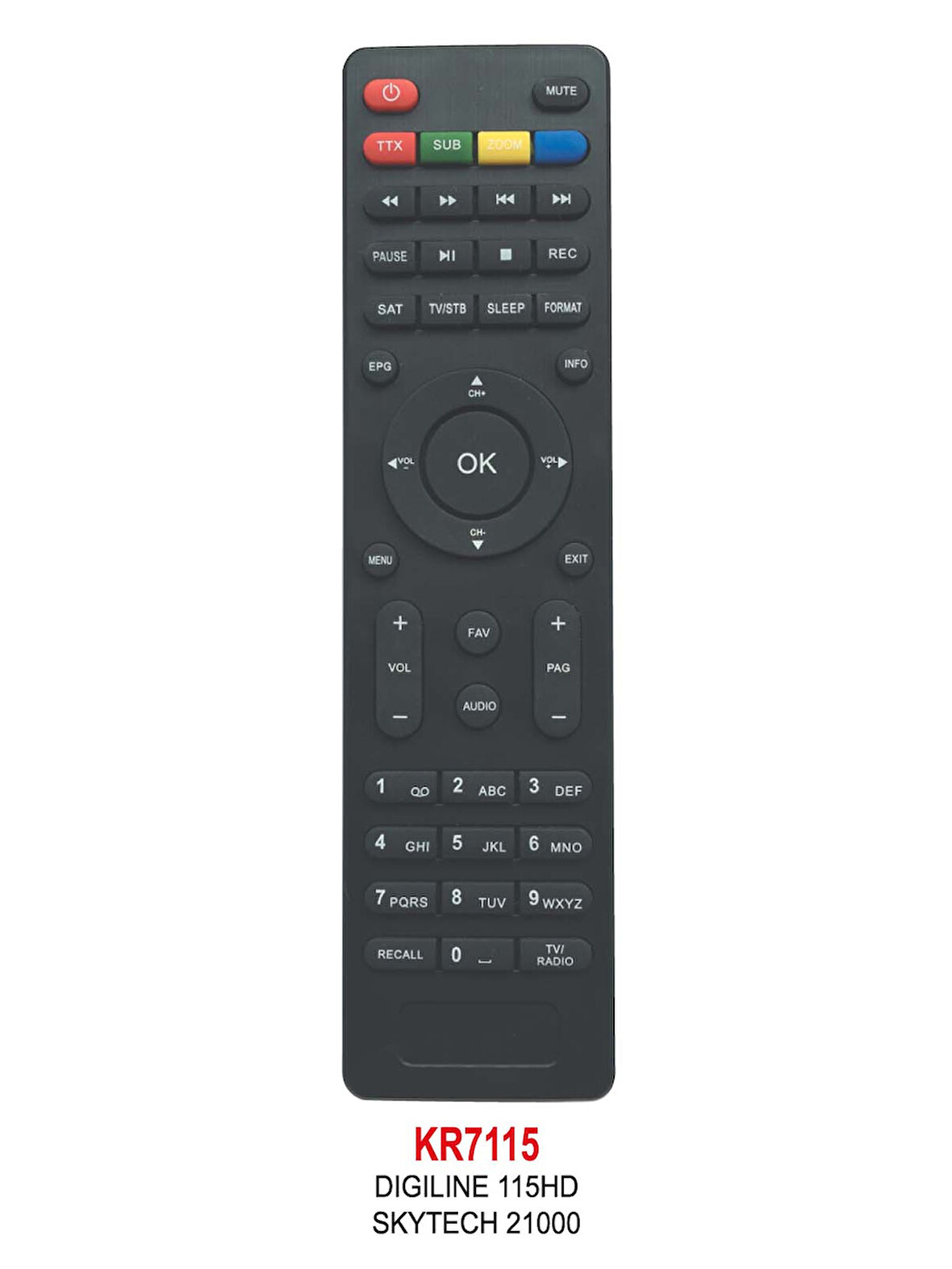 Uyumlu DIGILINE 115 HD UYDU KUMANDASI