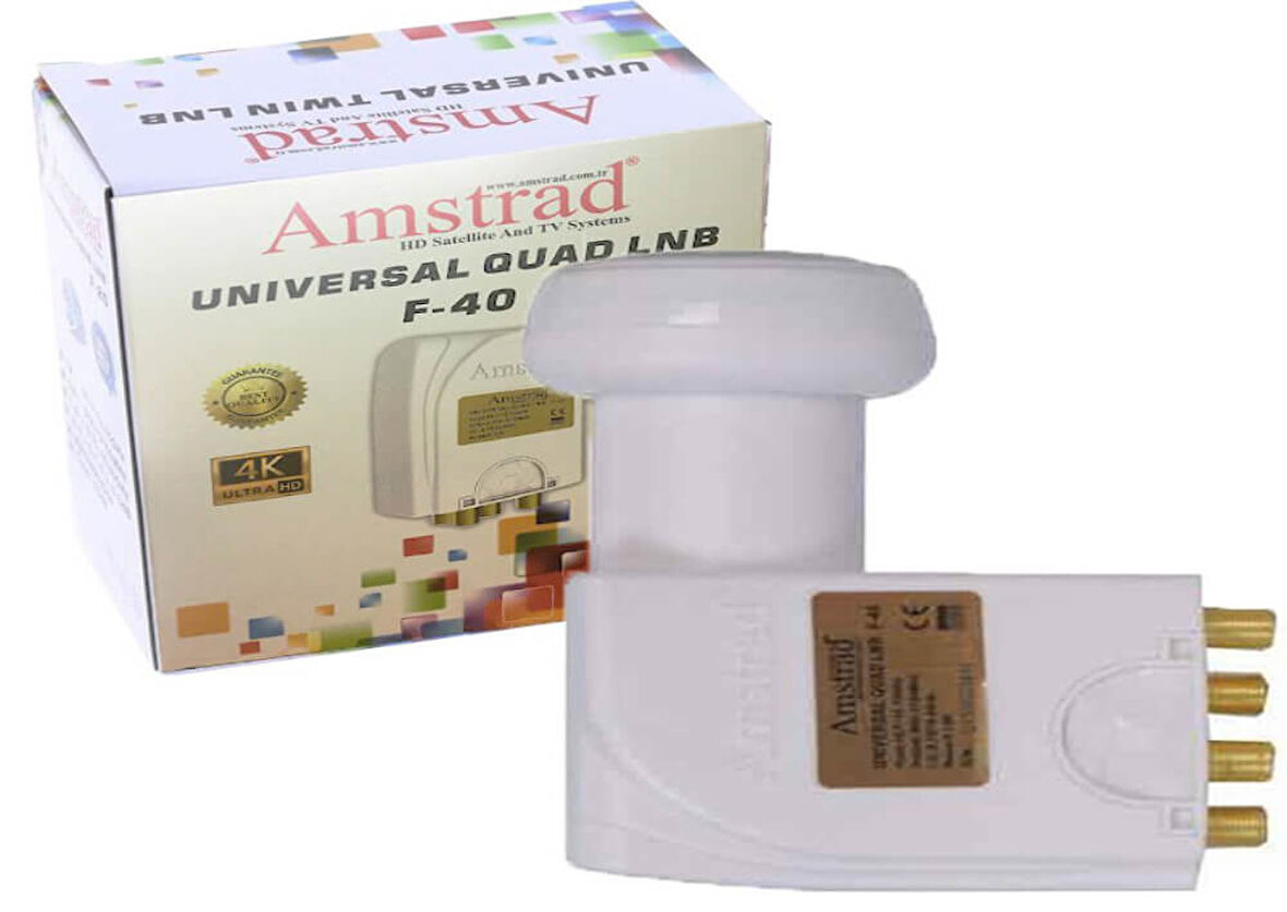 AMSTRAD F40 QUAD LNB BEYAZ
