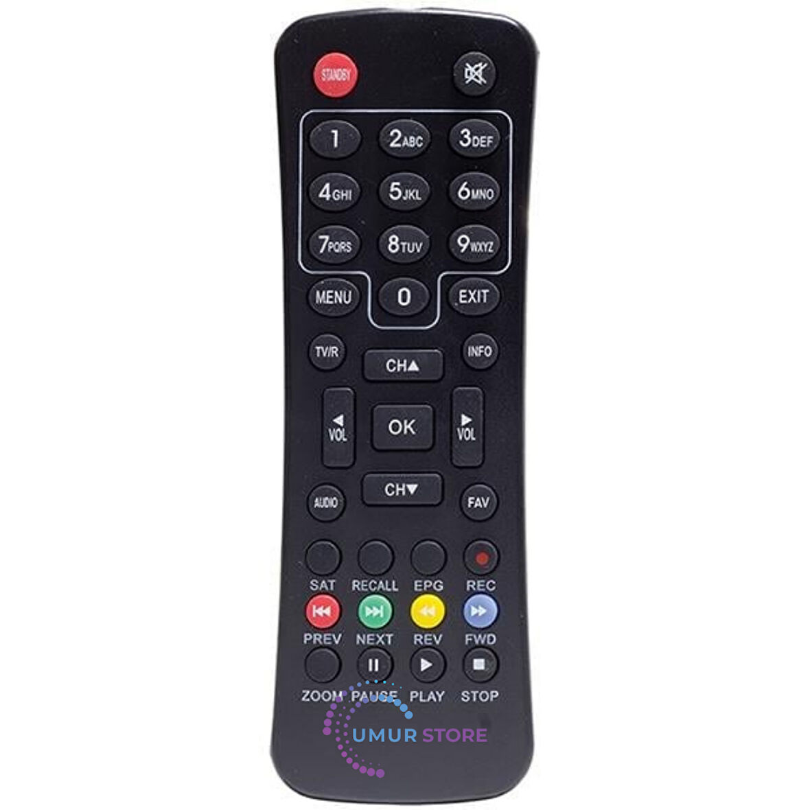 Amstrad 1171A Kayıtlı Uydu Alıcı Kumandası