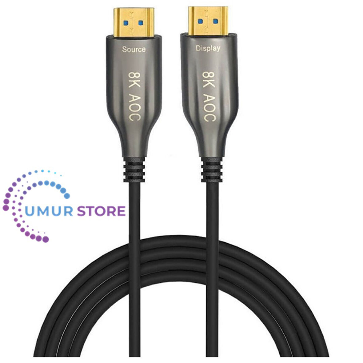 10MT 8k HDMI 2.1 Aktif Fiber Optik Aoc HDMI Kablo 8K@60Hz 4K@60/120Hz Earc Hdr D-Hdr Hdcp2.3