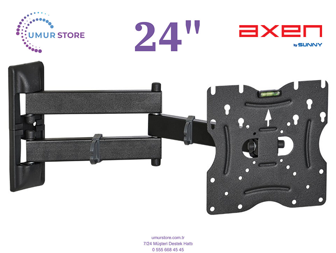Axen Ax24lede09-b 24 inç / 22”- 49” Lcd Led Televizyon Hareketli Duvar Askı Aparatı