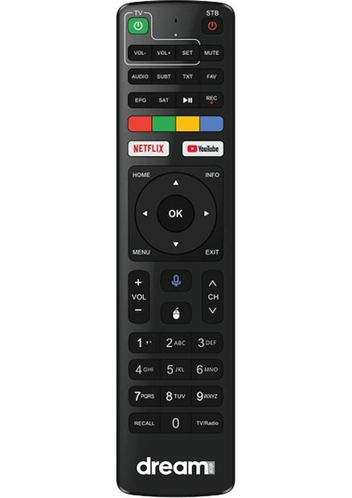 Dreamstar A5 Android Tv Box Bluetooth Kumanda Orjinal Ses Komutlu