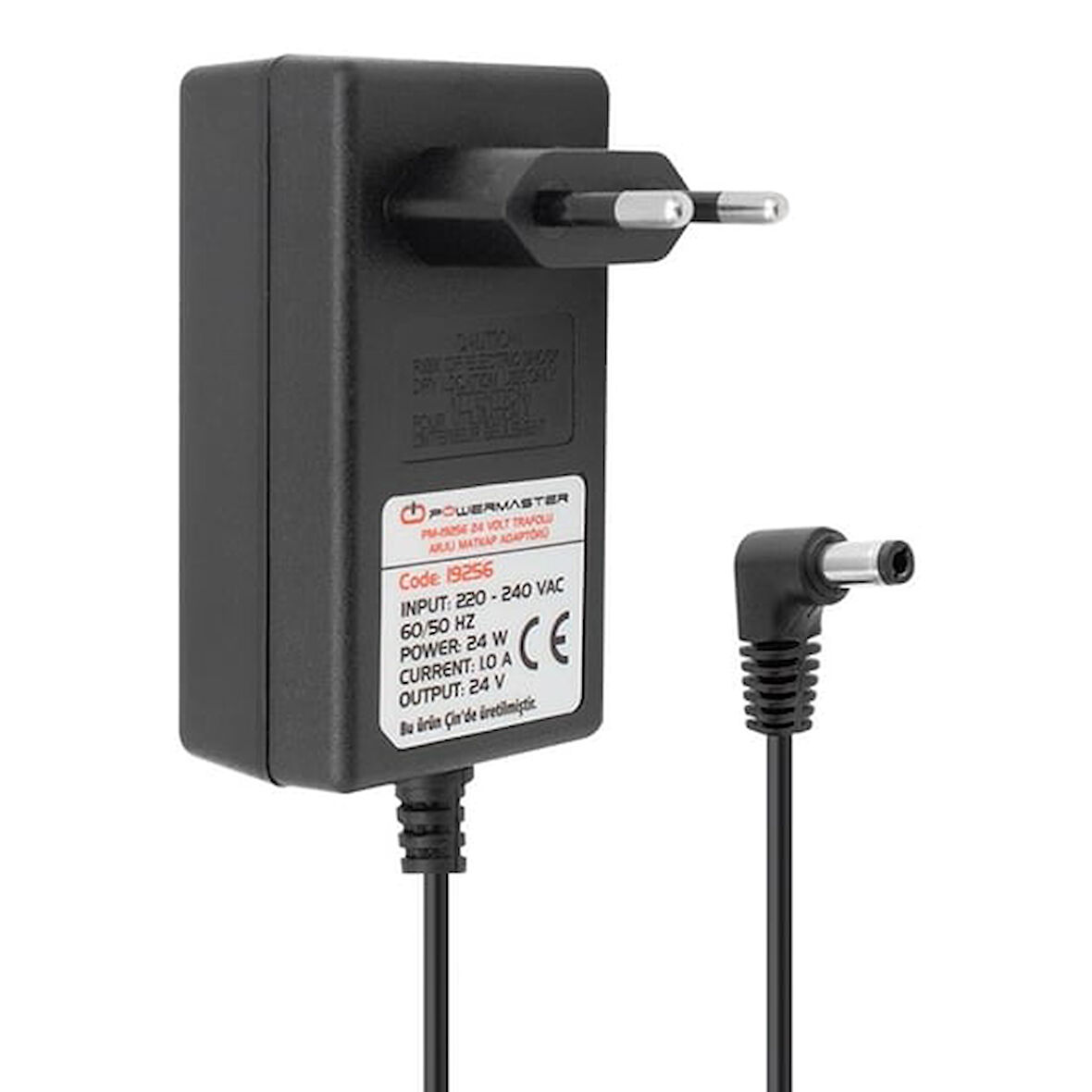 24 Volt - 1 Amper - 24 Watt 5.5*2.5 Mm L Uçlu Şarjlı Matkap Adaptörü