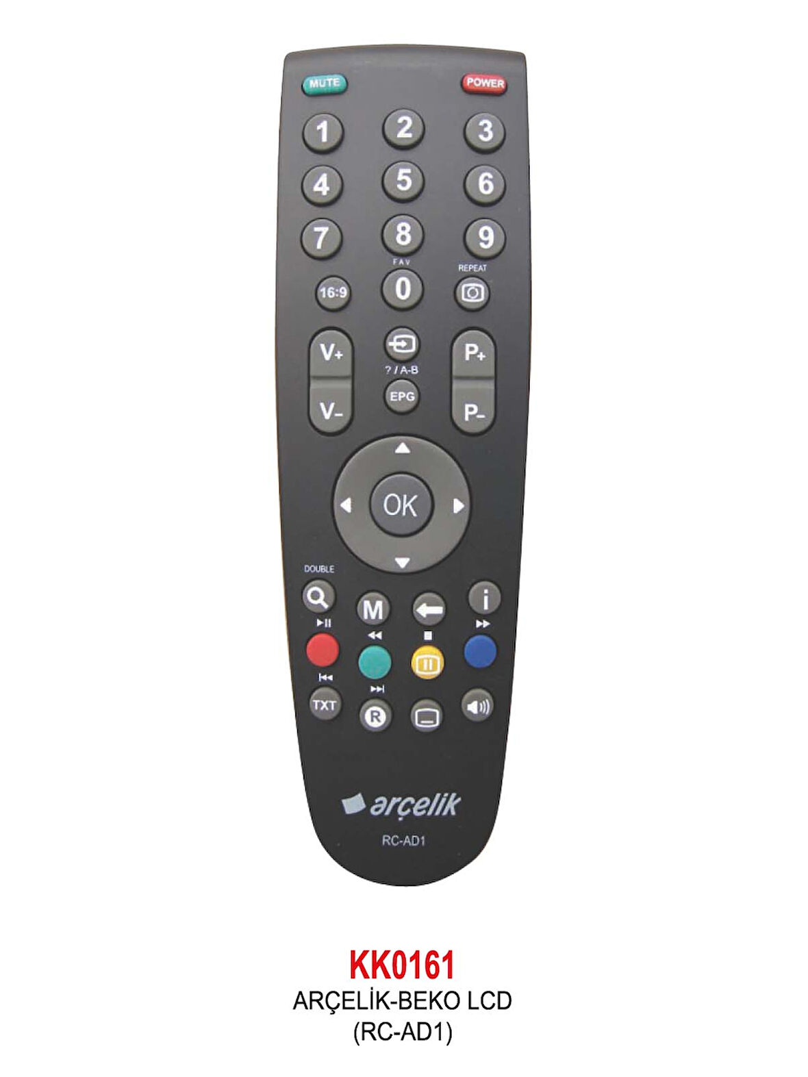 Uyumlu ARÇELİK -  LCD (RC-AD1) KUMANDA
