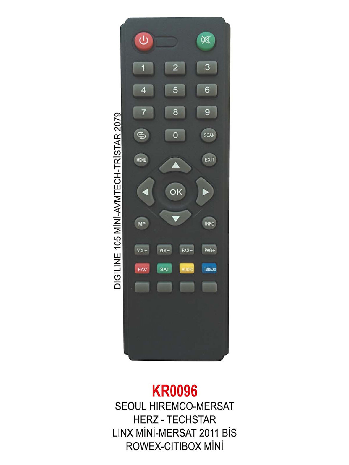 MERSAT MİNİ UYDU  KUMANDASI