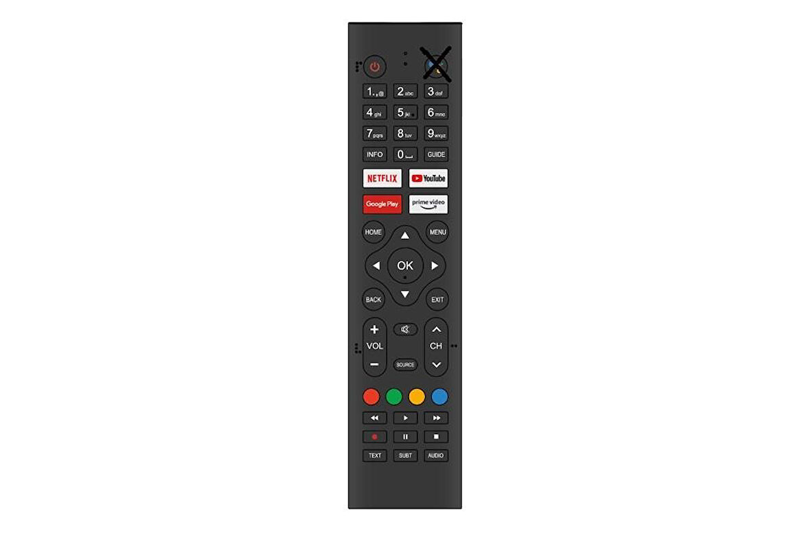Sunny SN50 FMN 602/0266 Uyumlu Google Tv Kumanda-Mikrofonsuz