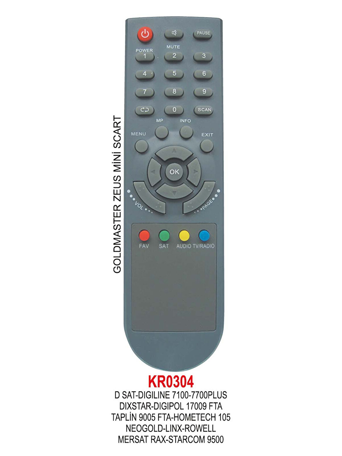 Uyumlu DIGIPOL 17009 UYDU KUMANDASI