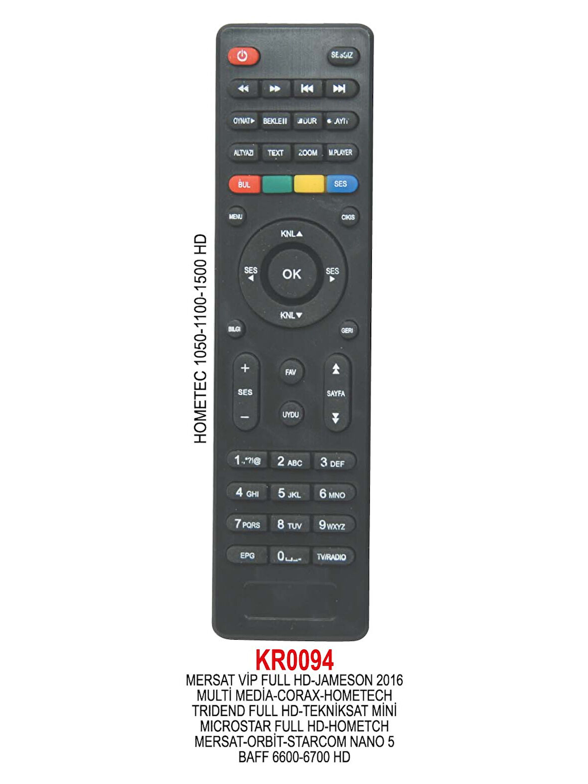 HOMETECH HD UYDU KUMANDA