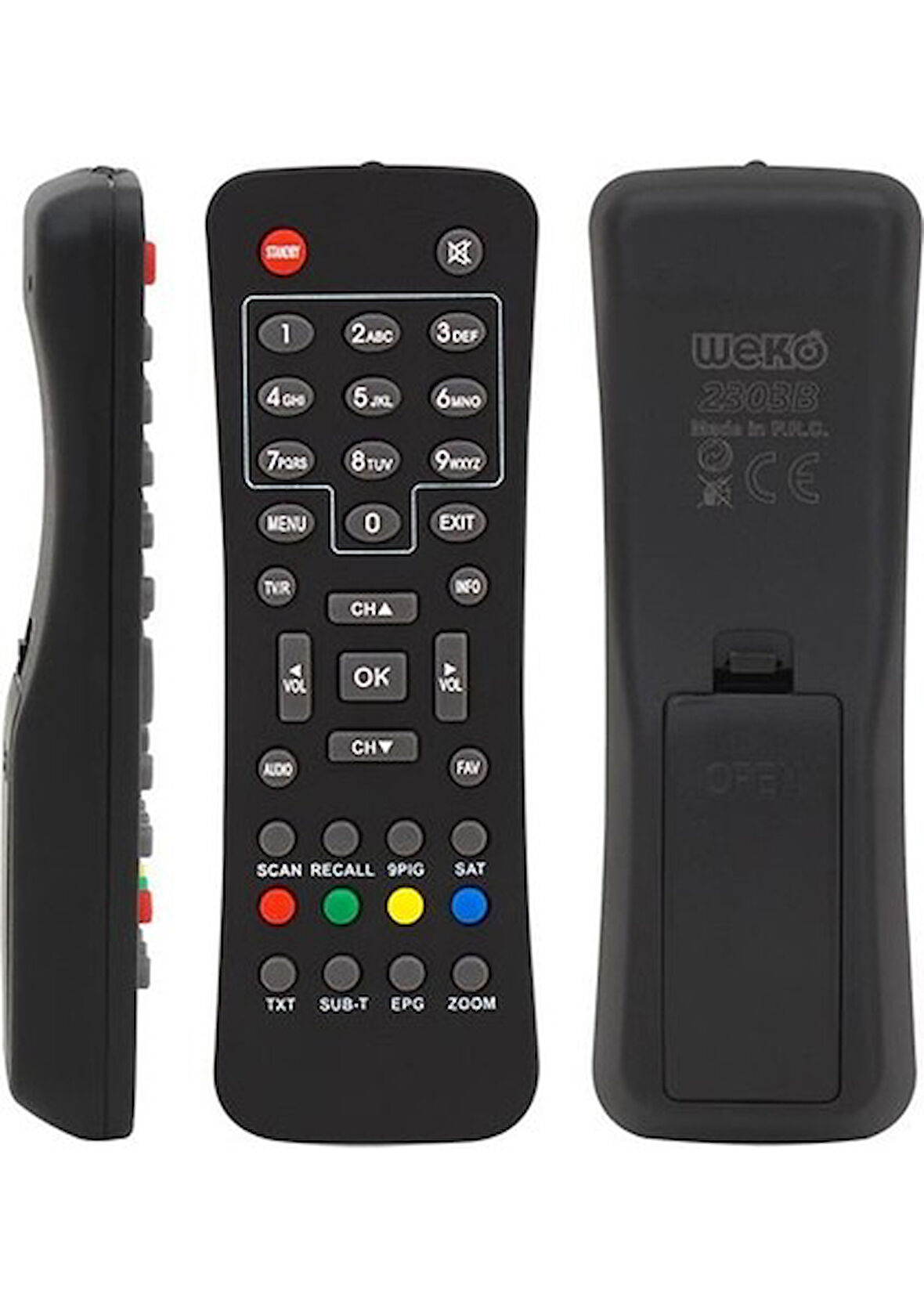 Amstrad Amstrad, Kawai, Citybox, Digipol Büyük Kalıp Sd Uydu Alıcısı Kumandası