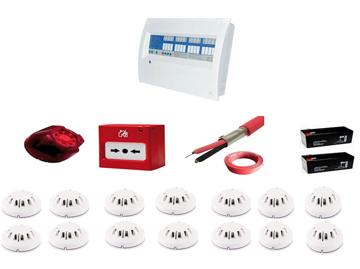 ELEKS 14 BÖLGELİ KONVENSİYONEL SERTİFİKALI YANGIN ALARM SETİ