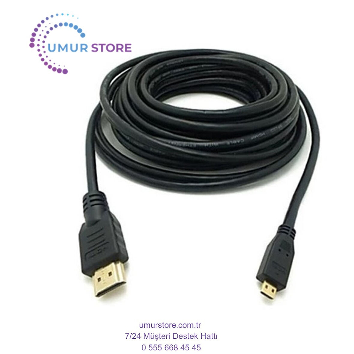 10 Metre Mikro Hdmi Kablo Micro Hdmi To Hdmi Kablo 10M