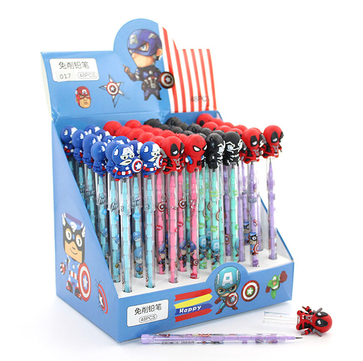 Karışık Kahraman Figürlü Yumurtlayan Kalem Model 2