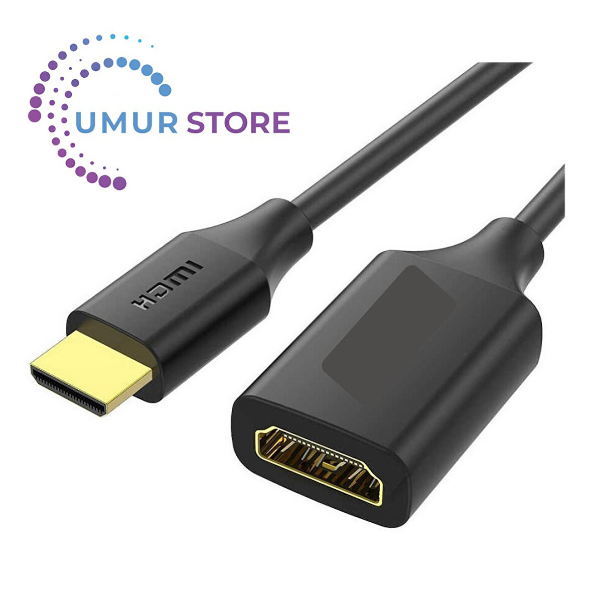 Mini HDMI Uzatma Kablosu 25 cm 4K 60Hz Male To Female Mini HDMI Kablo