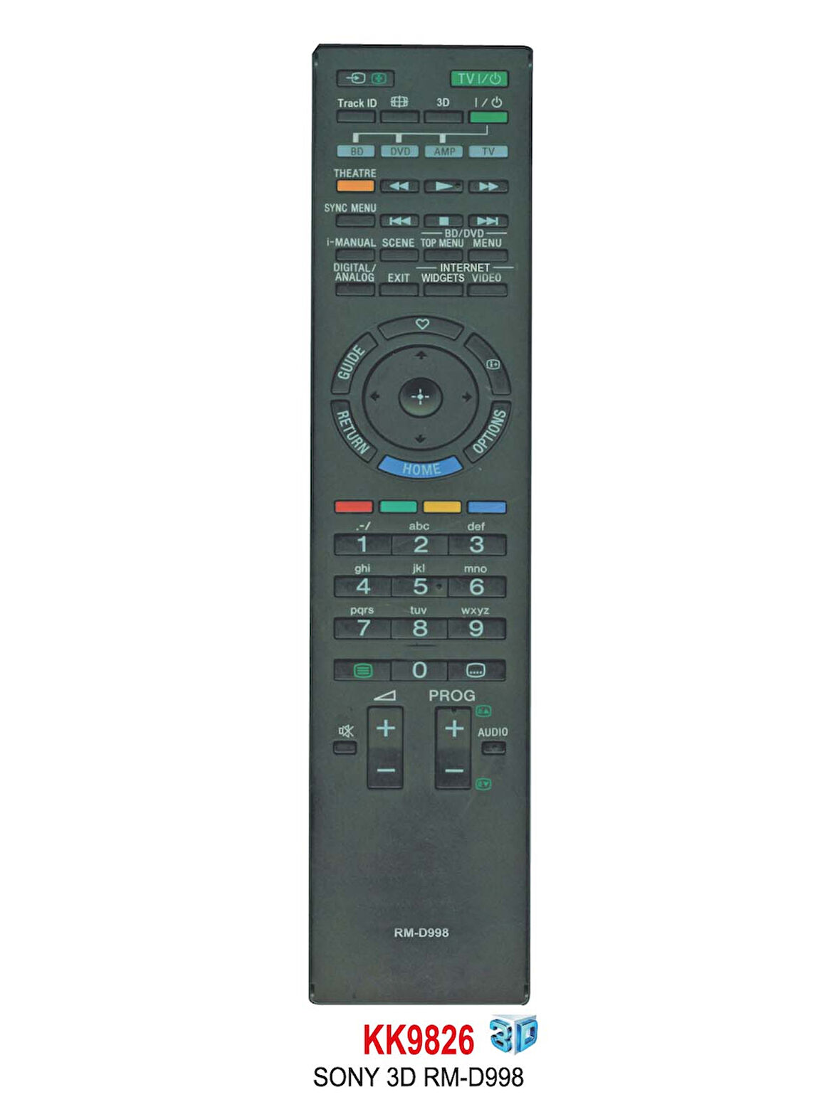 SONY 3D RM-D998 LCD TV  KUMANDA