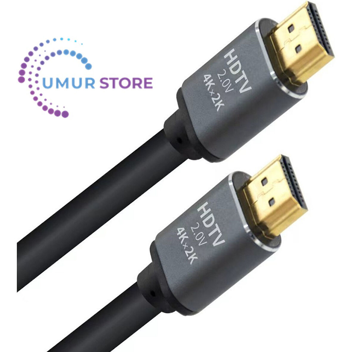 3mt 4K 60HZ HDMI 2.0 - Ethernet 18 Gbps Metal Başlık HDMI Kablo