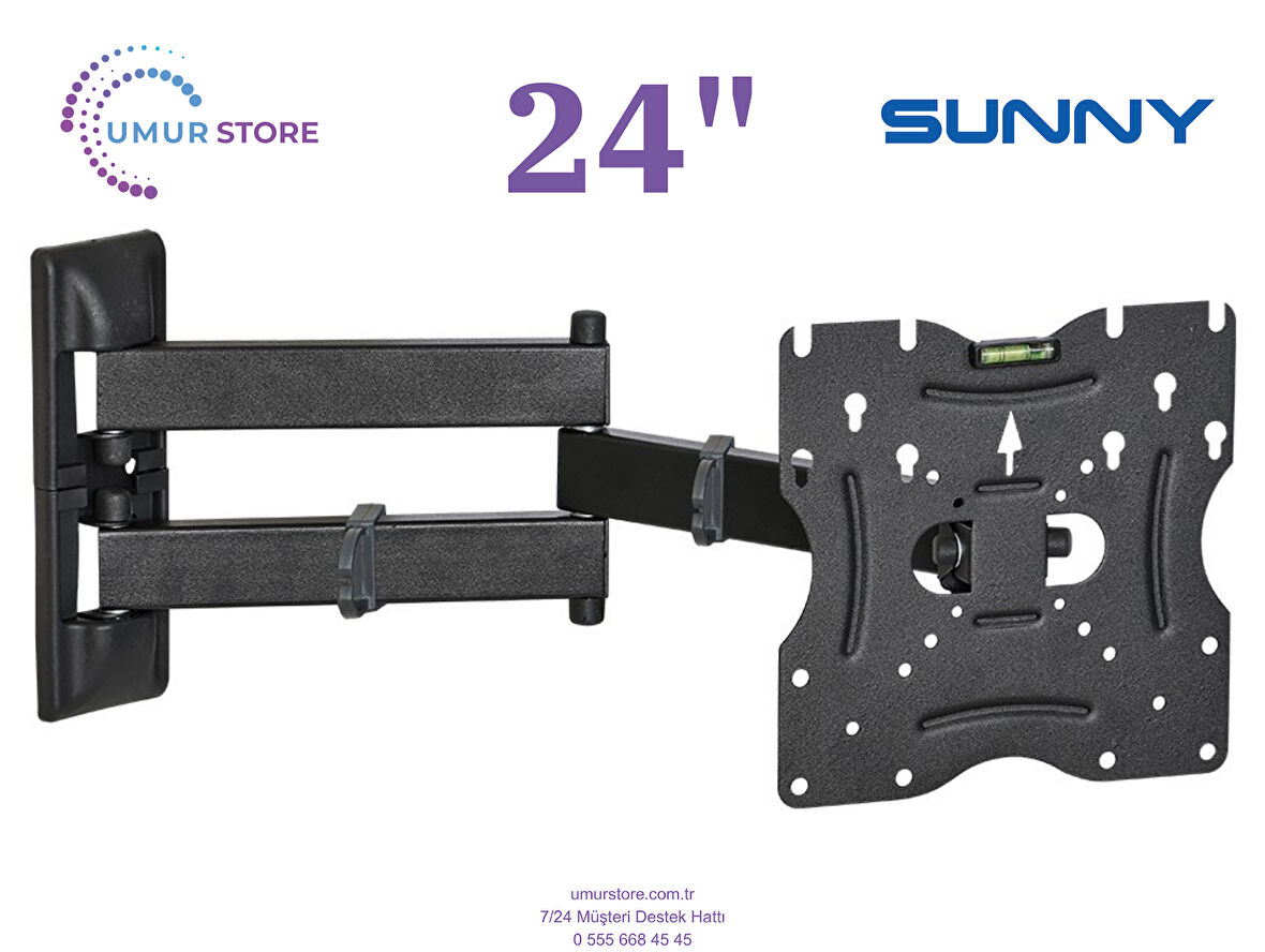 Sunny SN24LEDI262C-S 24 inç / 22”- 49” Lcd Led Televizyon Hareketli Duvar Askı Aparatı