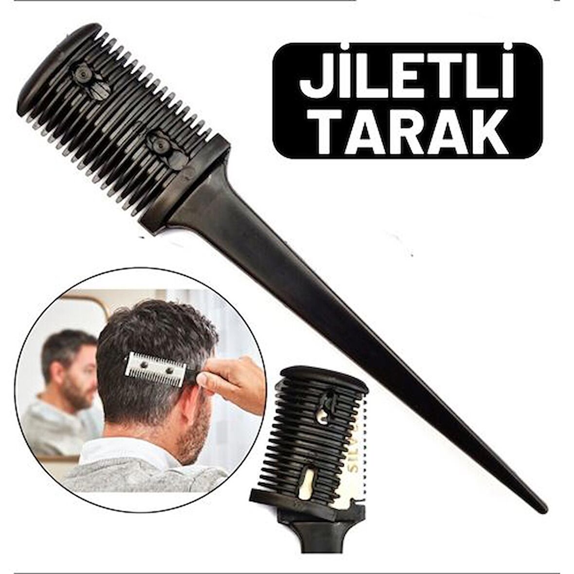 TransForMacion Jiletli Kırık Saç Sakal Düzletme İnceltme Tarağı 716438