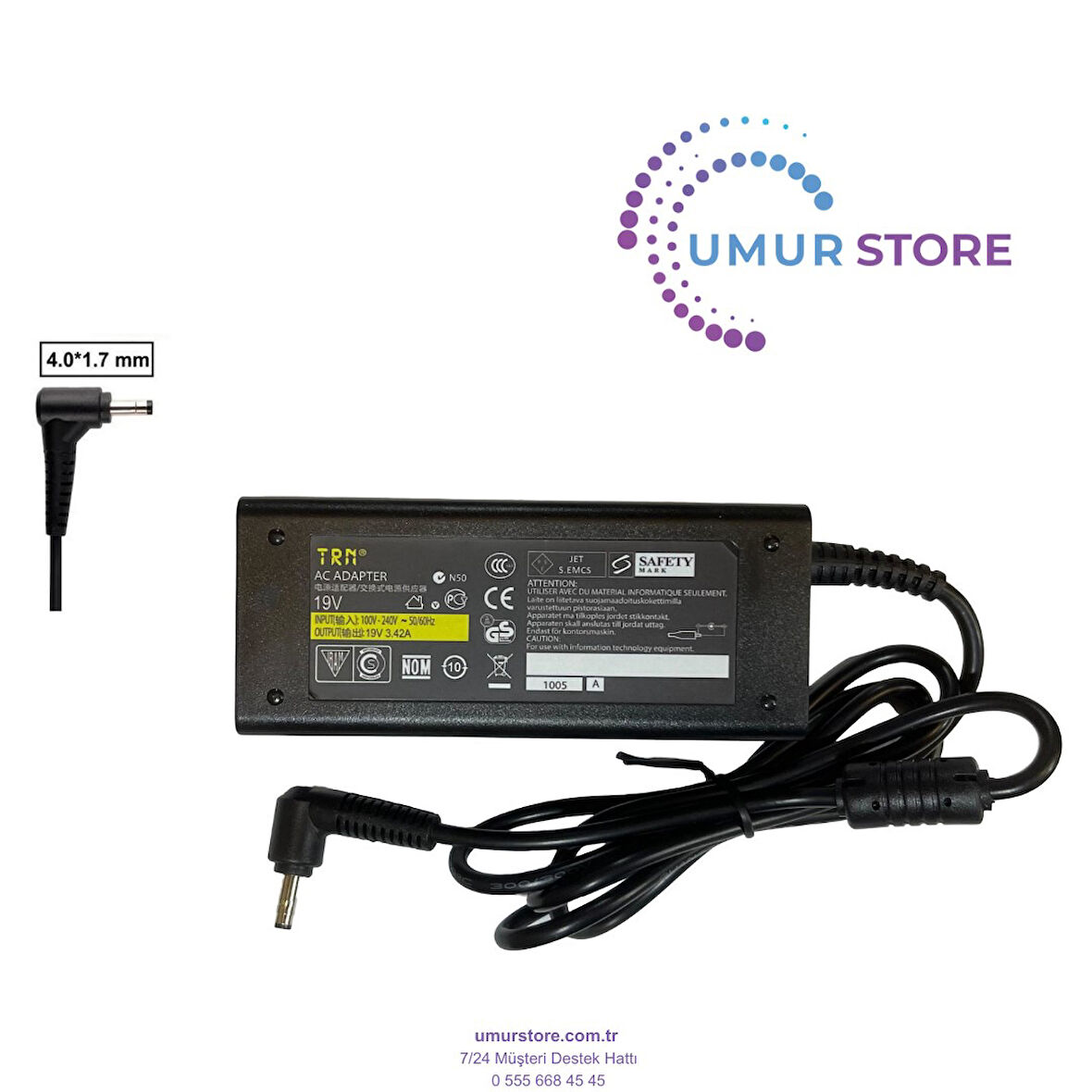 Chicony A18-065N3A 4.0x1.7mm N Adaptörü