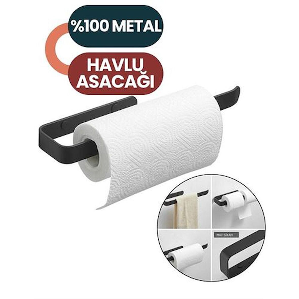 TransForMacion Vigna Black Havlu Folyo Asacağı 717077