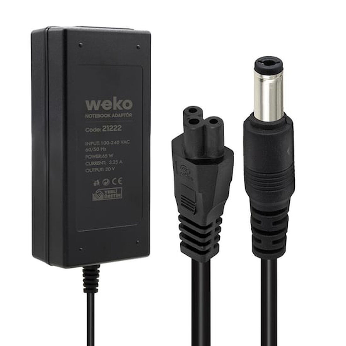 20 Volt 3.25 Amper 65 Watt Notebook Adaptör (5.5*2.5 Uçlu)