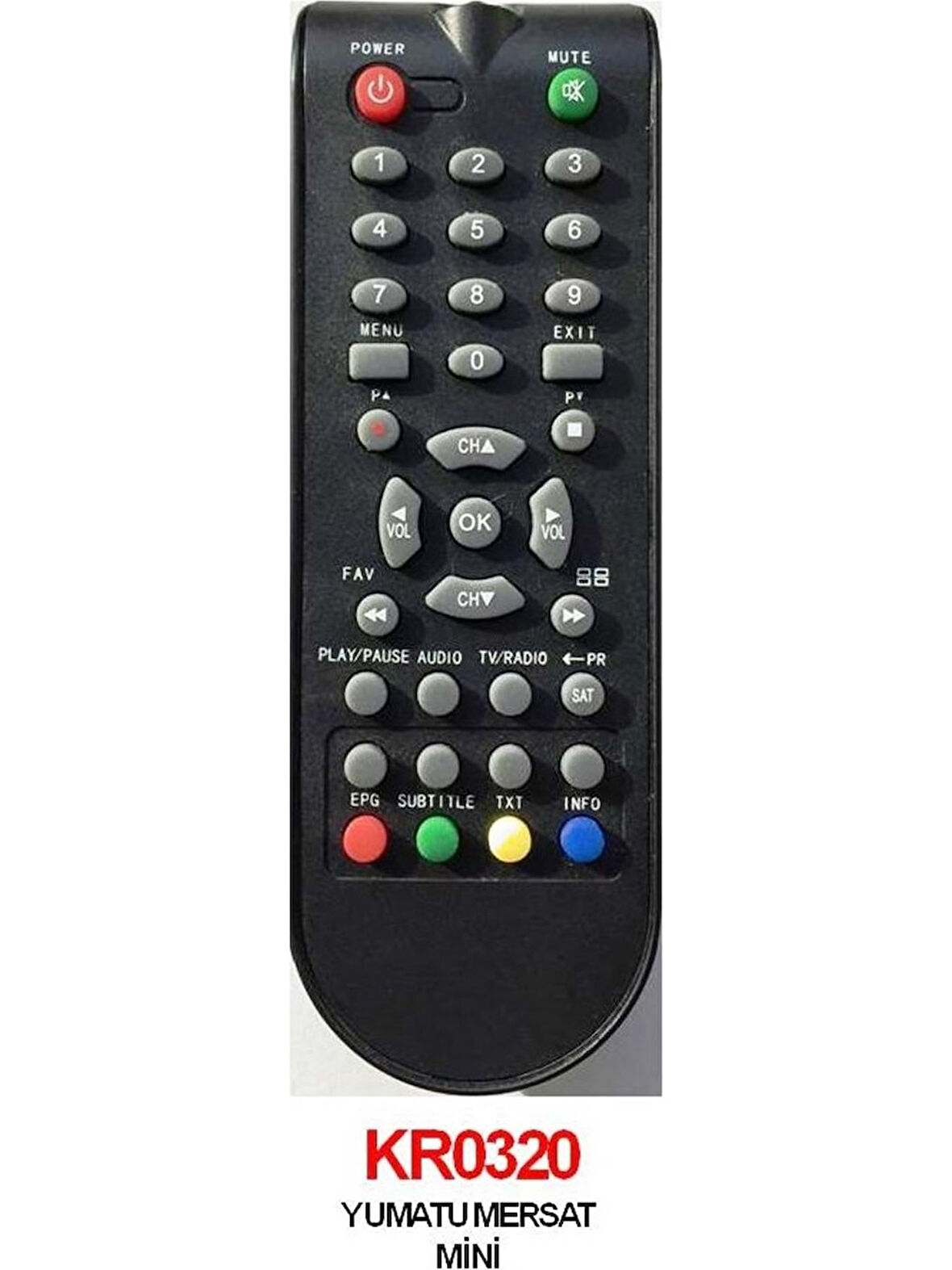 Yumatu Mersat Mini Pvr Usb, Rowell Usb, Herz HR-7200 Pvr, Rose DR-7400 Usb, Microstar Msr-8 USB Uydu Kumandası