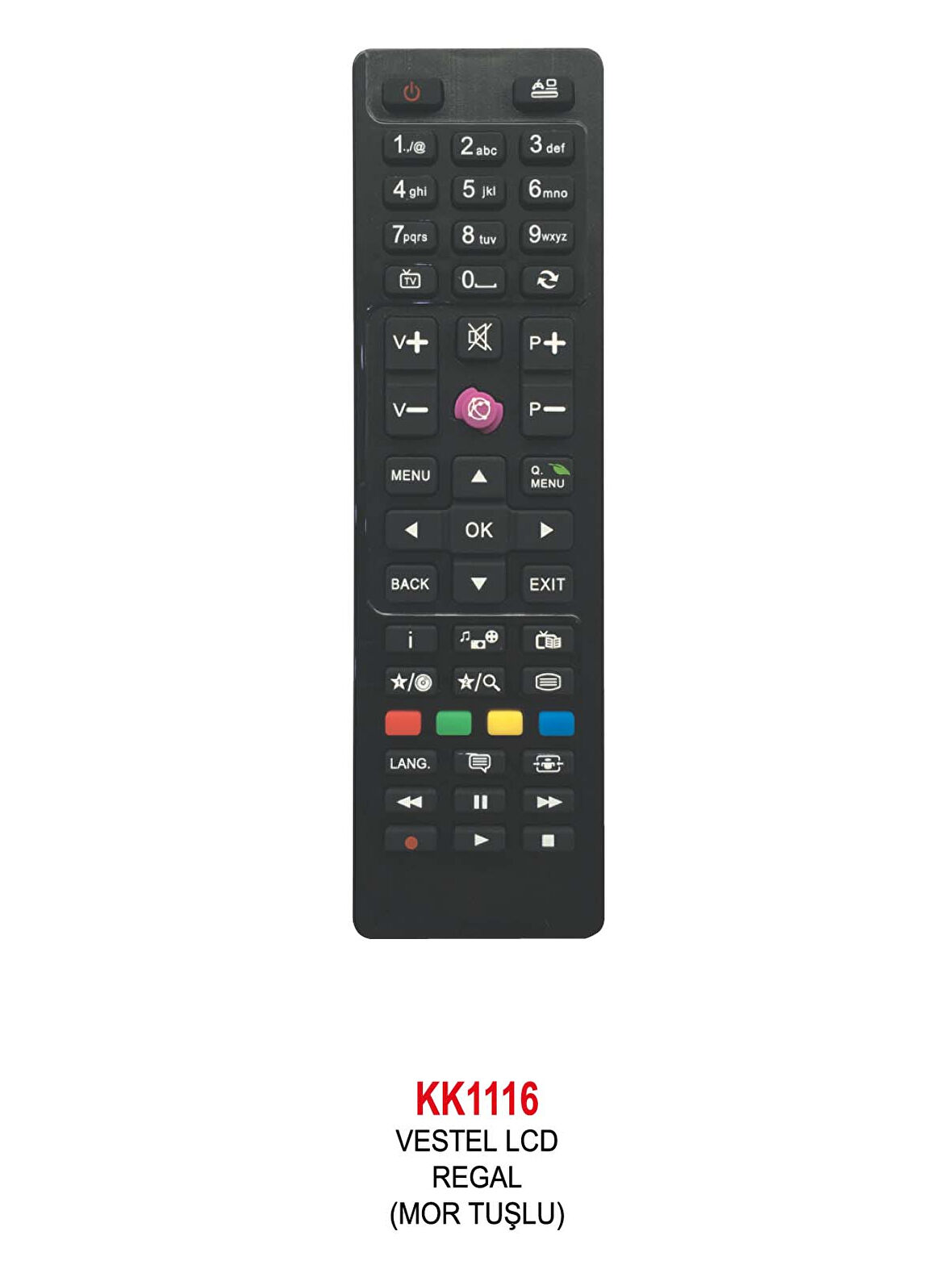 VESTEL LCD-REGAL (MOR TUŞLU) KUMANDA