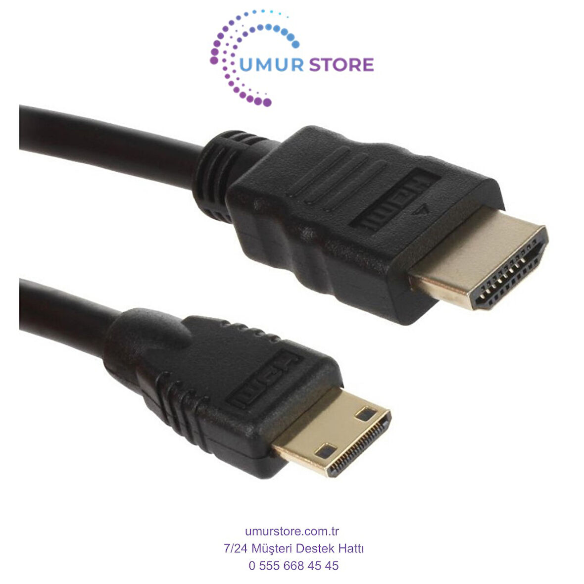 Mini Hdmi Çevirici Dönüştürücü Tv Kablosu