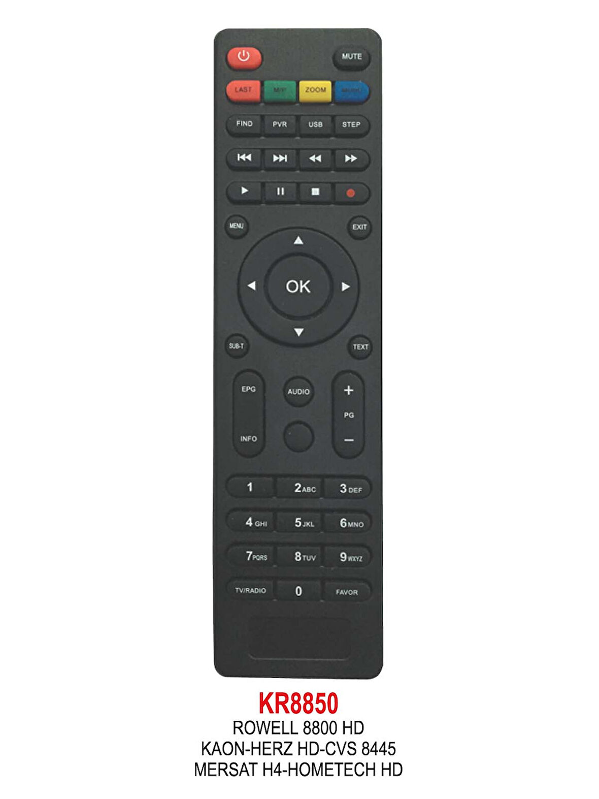 ROWELL 8800 HD UYDU KUMANDASI