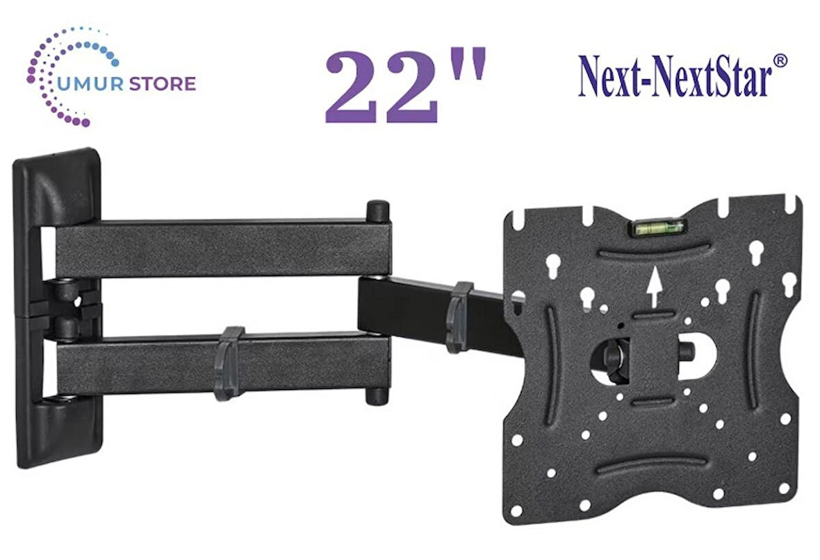 Next YE 22020 KT / 22”- 49” inç Lcd Led Televizyon Monitör Hareketli Duvar Askı Aparatı