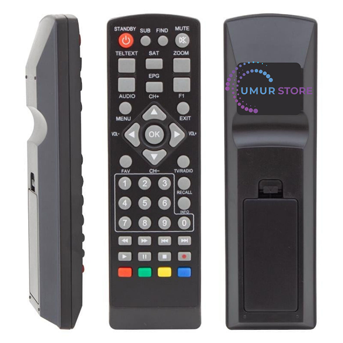 Uyumlu Moonstar DSR-6500 Keykubat Uydu Alıcı Kumandası