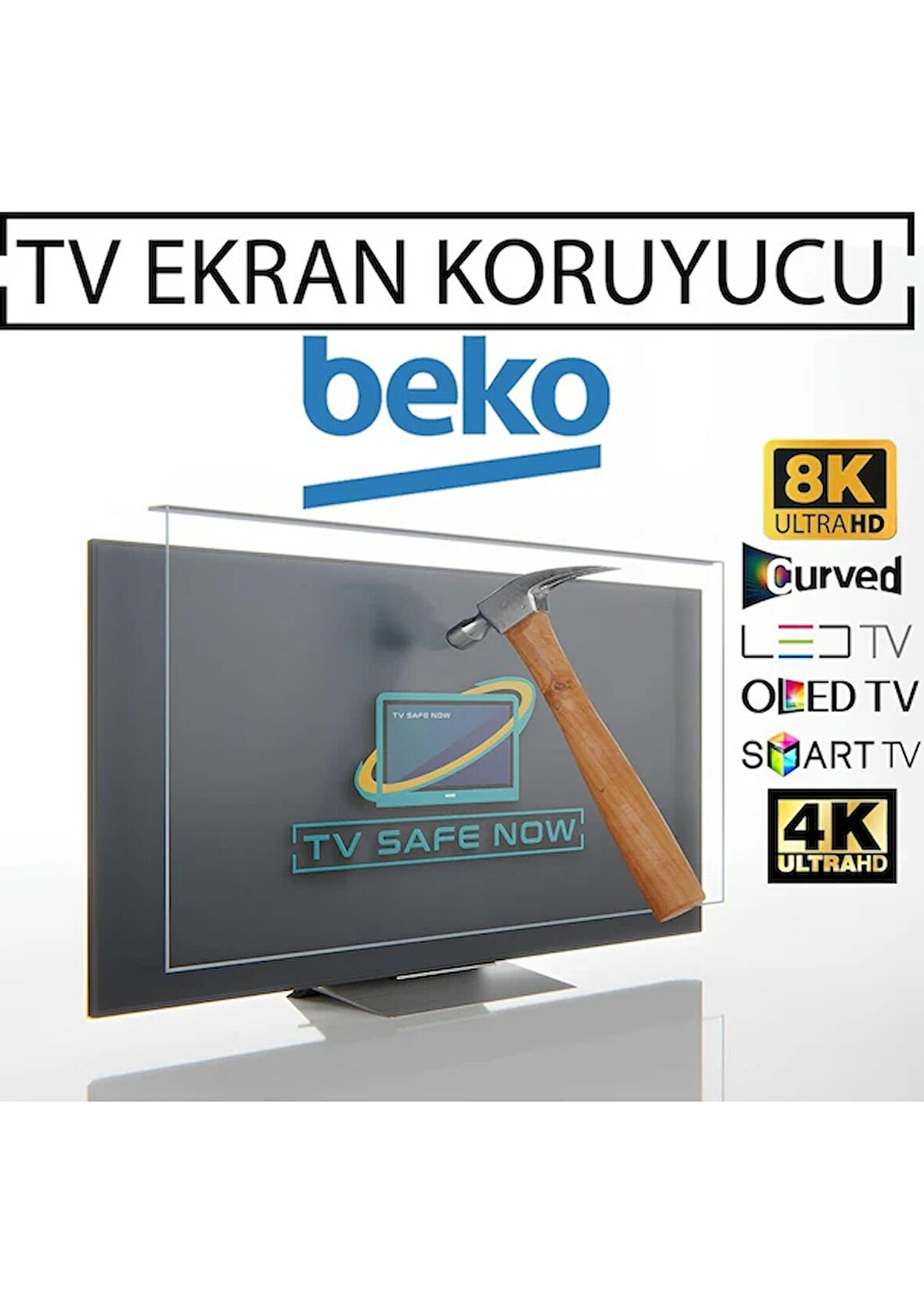 Beko Uyumlu B43l 8840 5b 43'' İnç 109 Ekran Beko Uyumlu TV Ekran Koruyucu