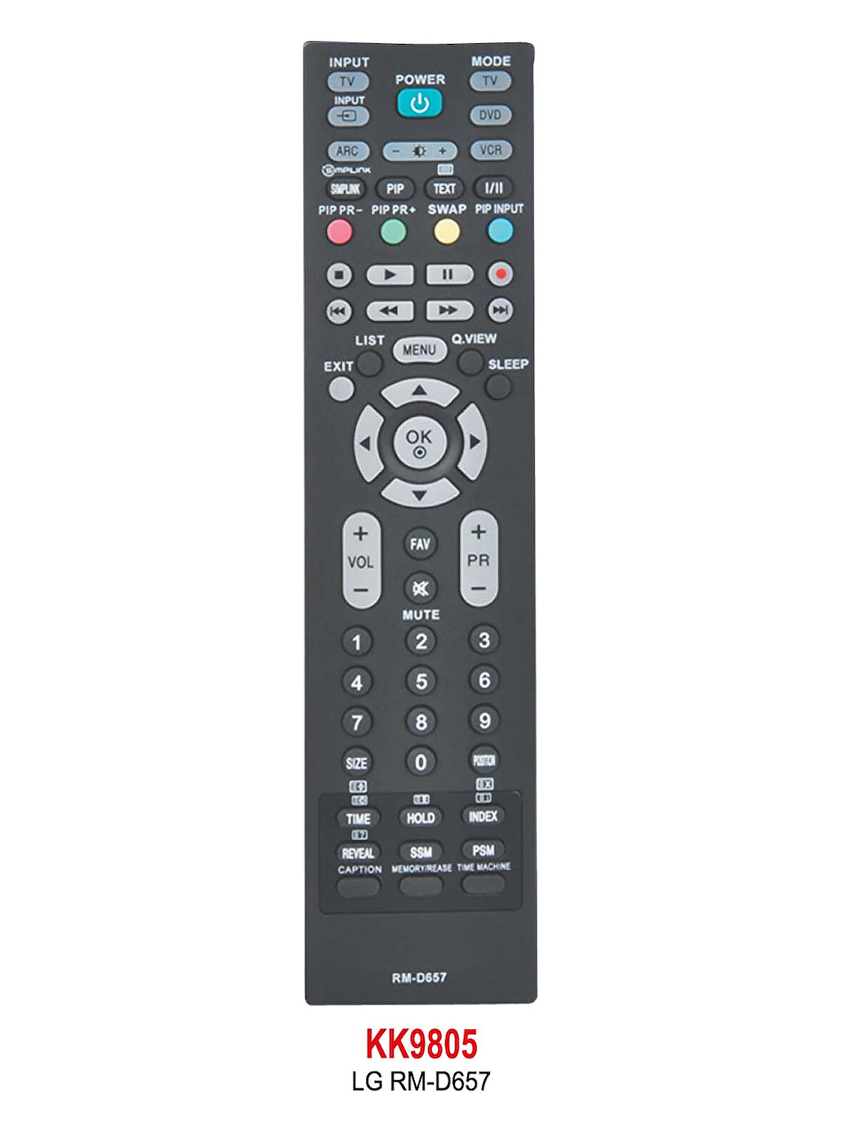 LG RM-D657 LCD TV KUMANDA