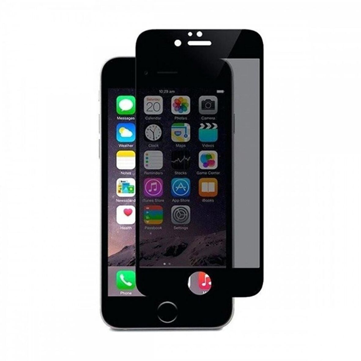 Iphone 6 Plus 5D Privacy Gizlilik Filtreli Tempered Cam Ekran K