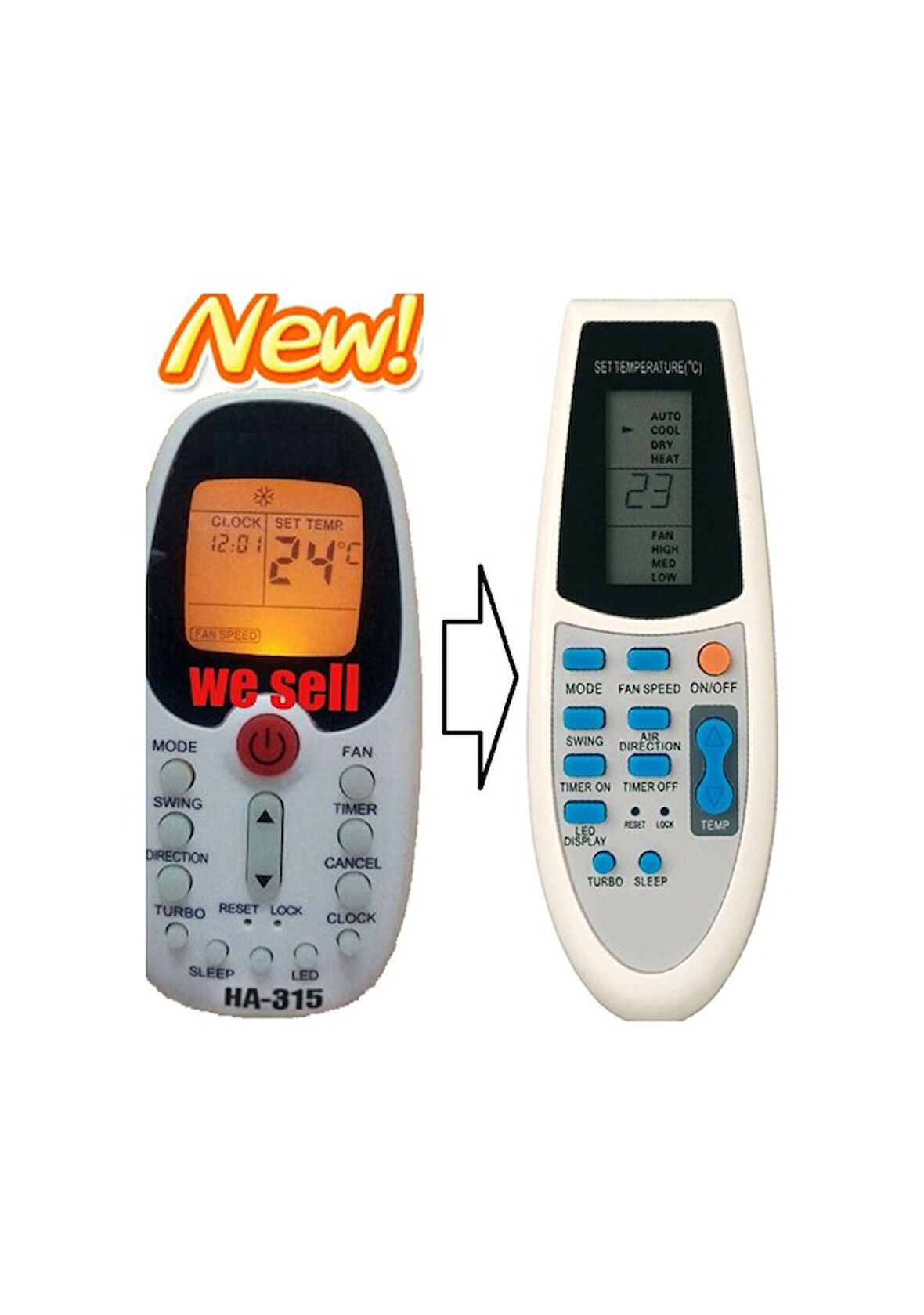 Midea R06-Bge Klima Kumandası - Eşdeğer