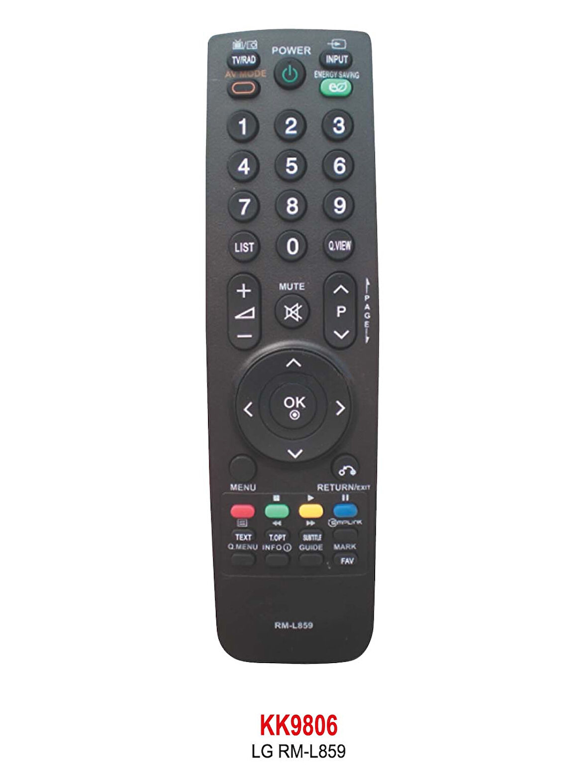 LG RM-L859 LCD TV KUMANDA