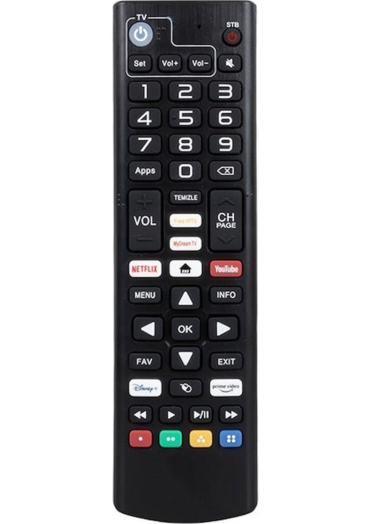 Dreamstar I1 Androidbox Kumanda Netflix-Youtube-Prime Video Tuşlu