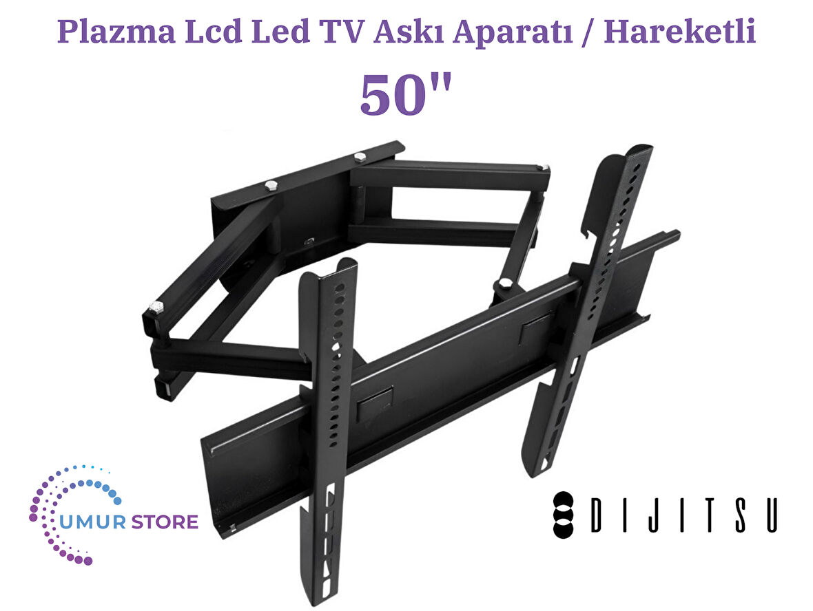 Dijitsu 50dg22000 Google 126/127 Ekran Lcd Led TV Hareketli Duvar Askı Aparatı