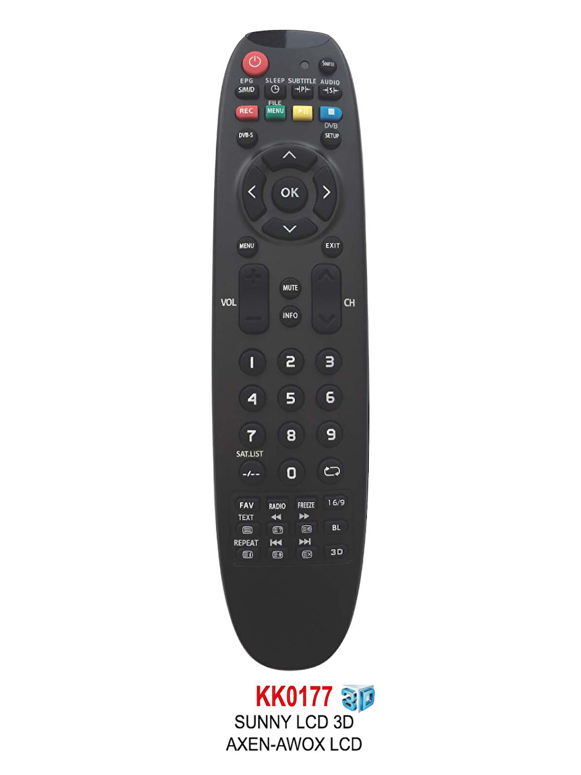 AWOX LCD 3D- LCD KUMANDA