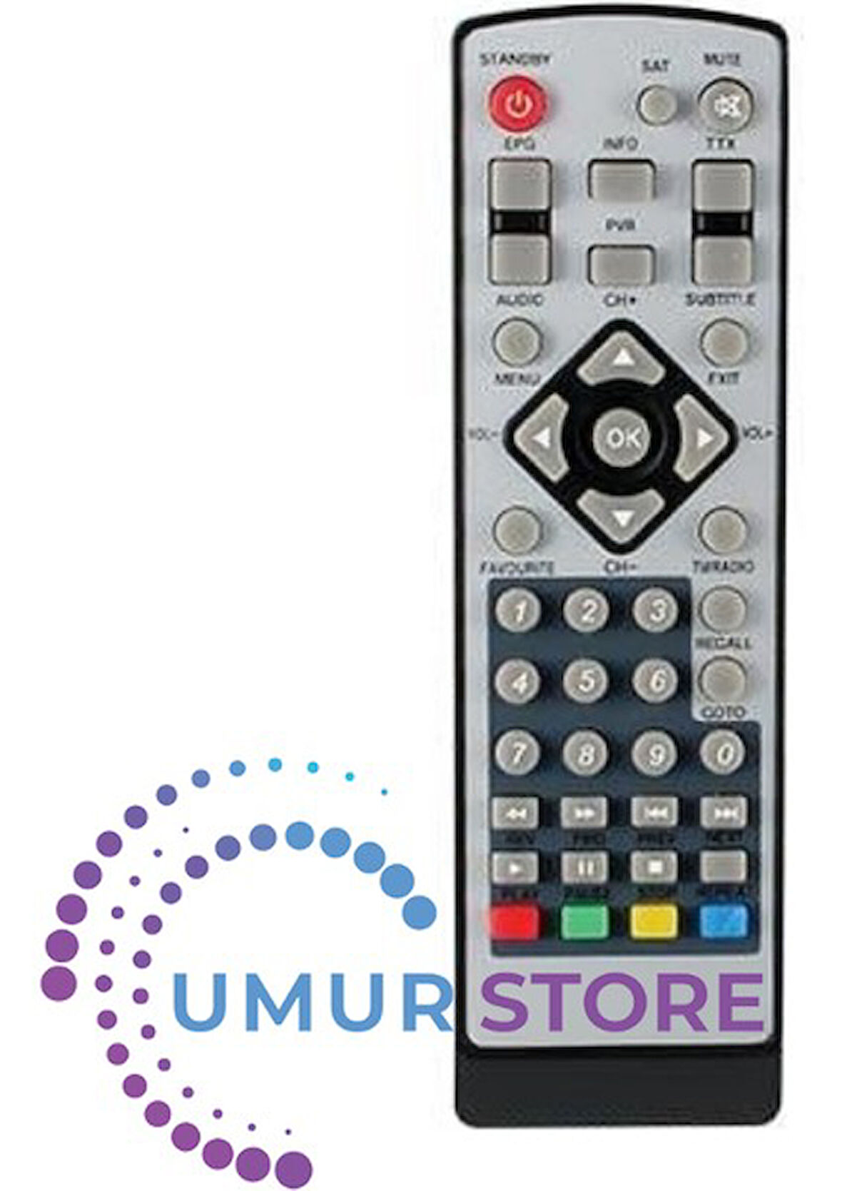 Yumatu Mini Hd Slim Uydu Alıcı Kumandası