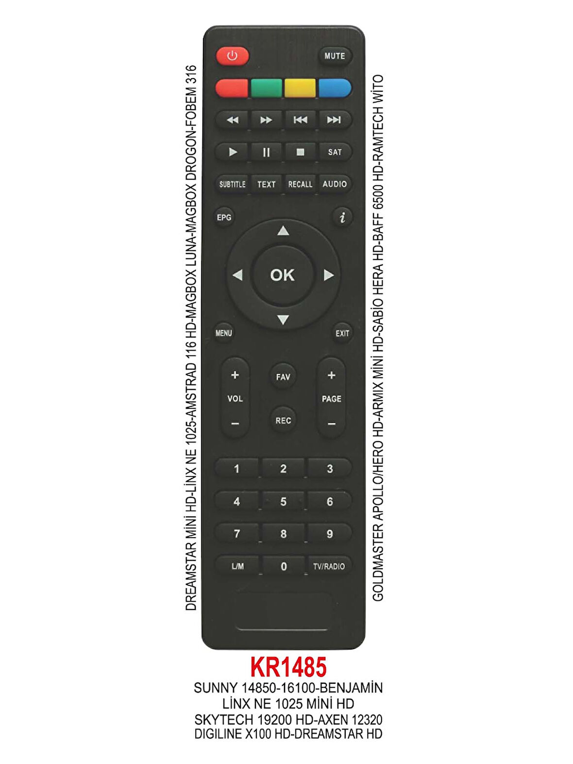 DREAMSTAR HD UYDU KUMANDASI
