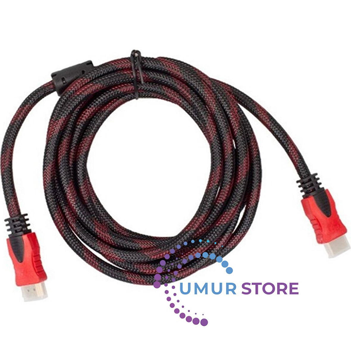 Örgülü Gold HDMI Kablo Poşetli - 3m