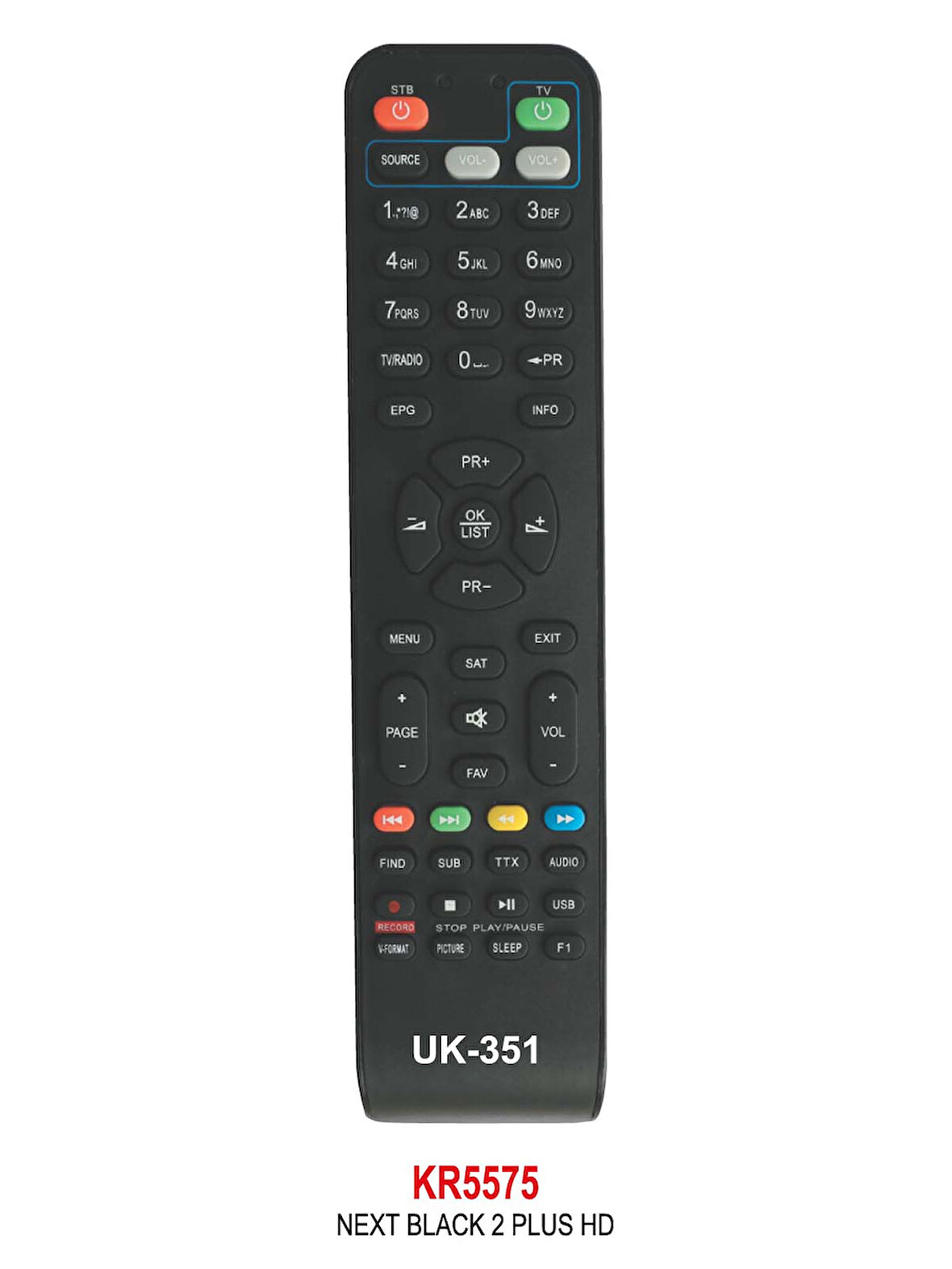 NEXT BLACK 2 PLUS HD KUMANDA