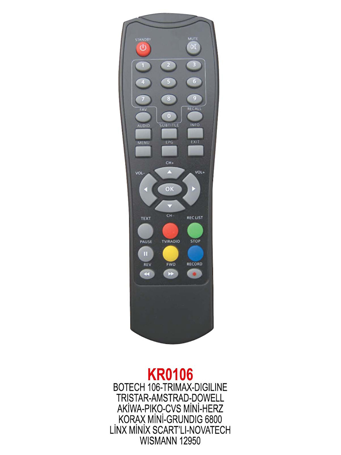 BOTECH MİNİX SCART’LI UYDU KUMANDA