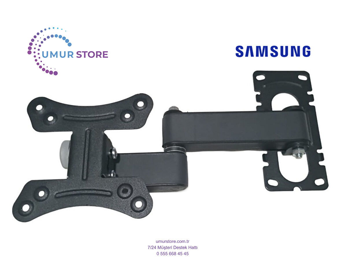 Samsung 27" Akıllı Smart 17”- 27” inç Monitör Lcd Led TV Hareketli Duvar Askı Aparatı