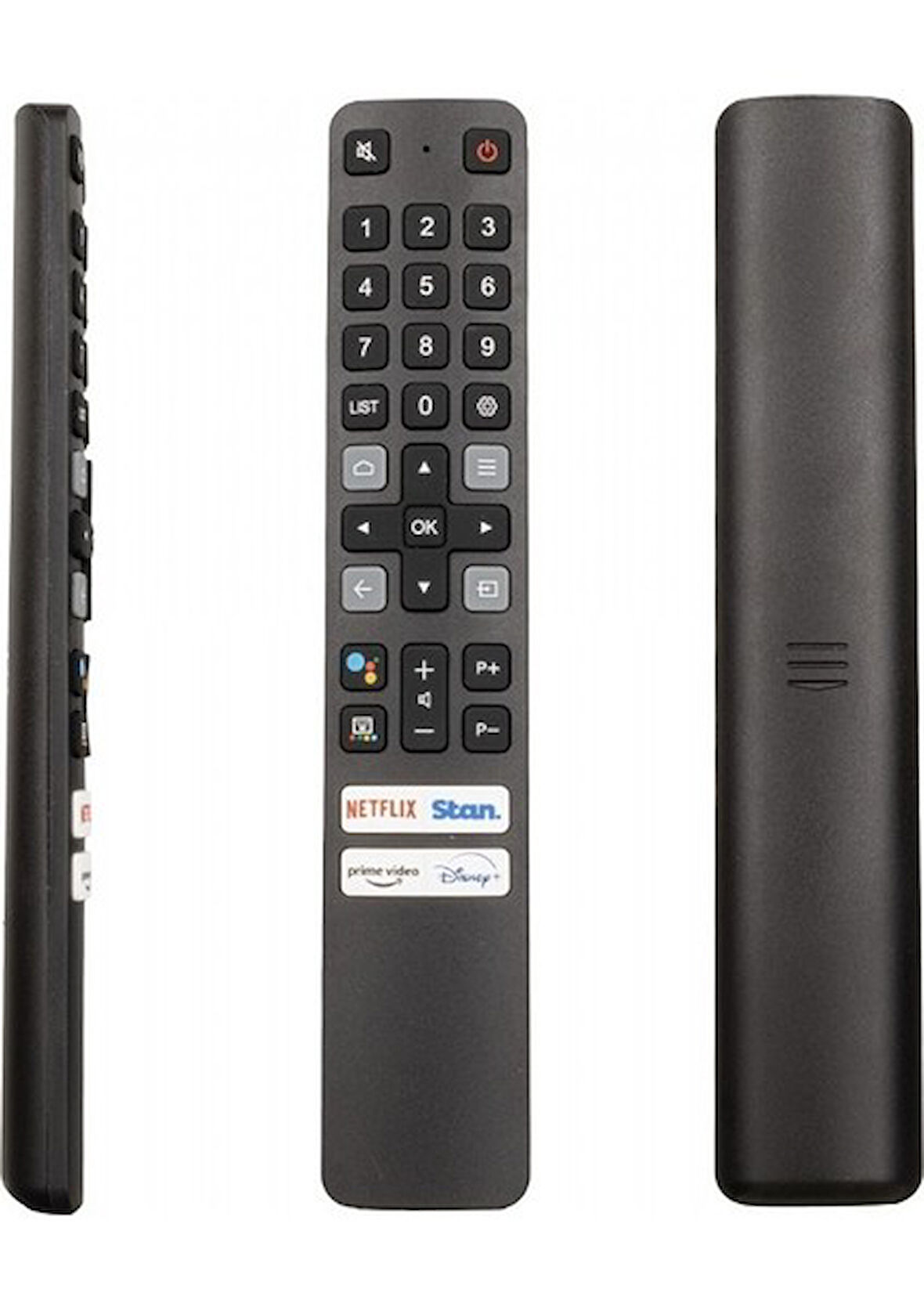 TCL Weko Kl Tcl RC901V Far1 Netflıx-Stan.-Prıme Vıdeo-Dısney+ Tuşlu LCD LED Tv Kumanda Siyah