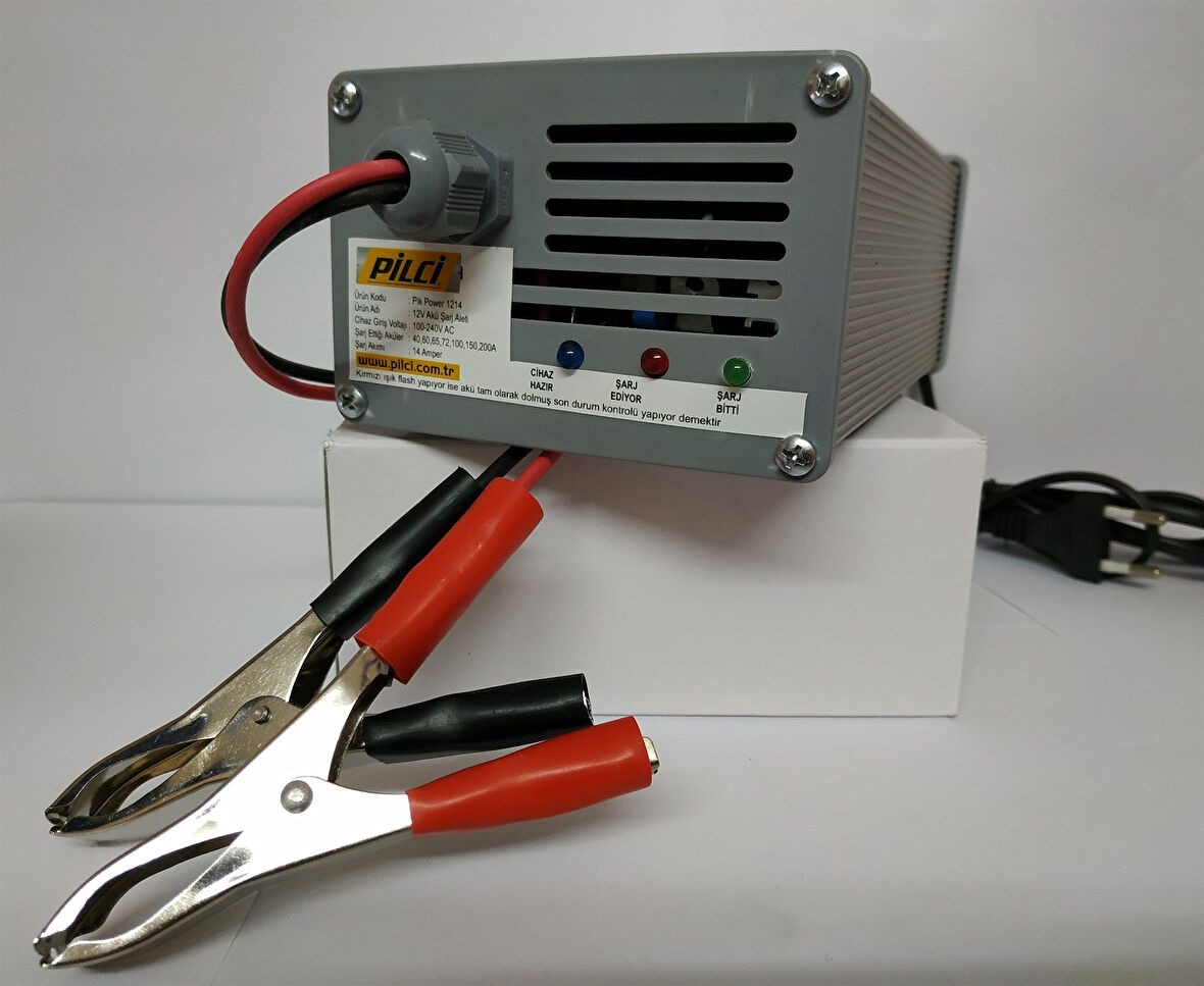 PİK POWER 1214 (12 V - 14 AH) AKÜ ŞARJ CİHAZI