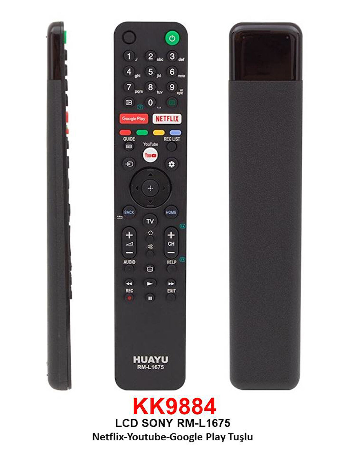 SONY RM-L1675 NETFLIX-YTUBE-GOOGLE PLAY TUŞLU LCD KUMANDA