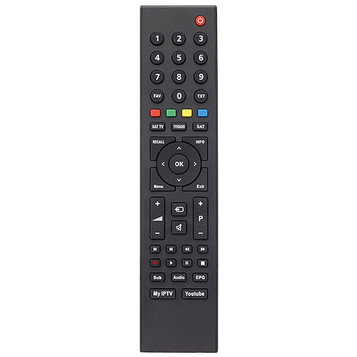 Botech Uydu Alıcılı Led Televizyon Kumandası Youtube Tuşlu Model