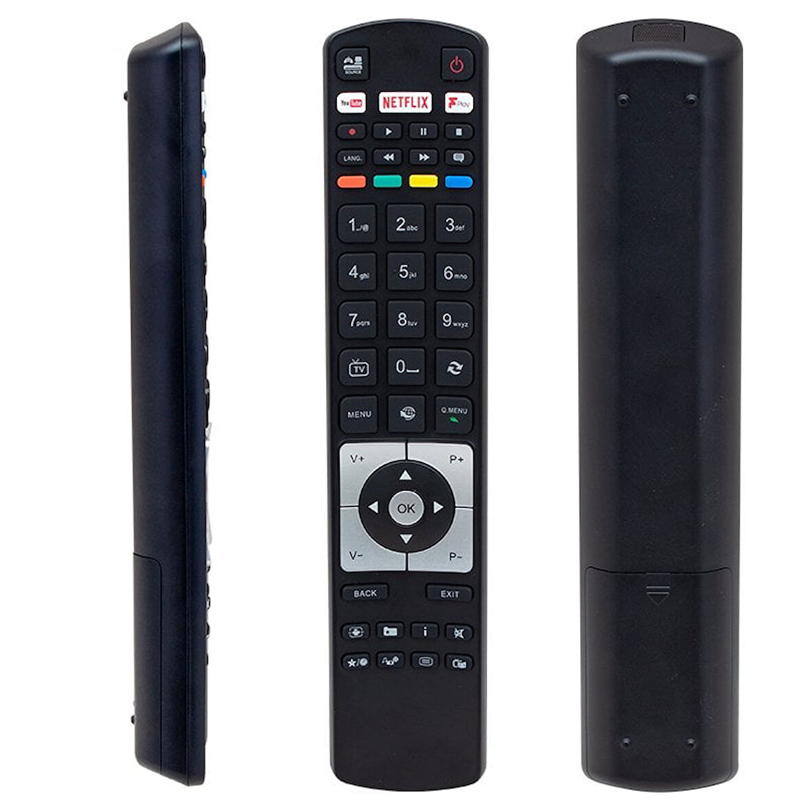 Vestel RC 5118F Black FPlay Netflix-Youtube-Play Tuşlu Lcd-Led Tv Kumanda